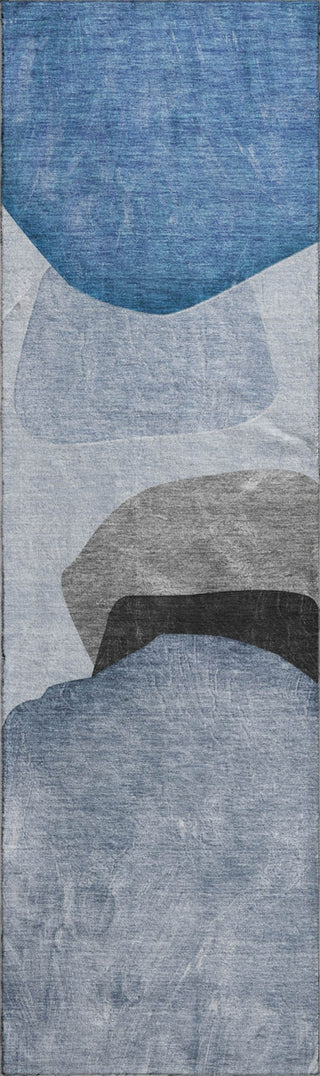 Piper Looms Mayfield Organic AMF547 Blue Machine Washable Area Rug Runner Main Image