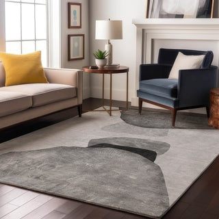 Piper Looms Mayfield Organic AMF547 Gray Machine Washable Area Rug Lifestyle Image Feature