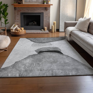 Piper Looms Mayfield Organic AMF547 Gray Machine Washable Area Rug Lifestyle Image Feature
