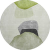 Piper Looms Mayfield Organic AMF547 Green Machine Washable Area Rug Round Main Image