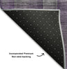 Piper Looms Mayfield Plaid AMF548 Purple Machine Washable Area Rug Backing Image