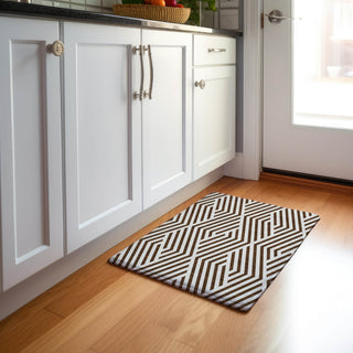 Piper Looms Mayfield Geometric AMF550 Brown Machine Washable Area Rug Scatter Lifestyle Image Feature