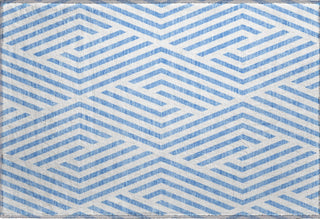 Piper Looms Mayfield Geometric AMF550 Denim Machine Washable Area Rug Scatter Main Image