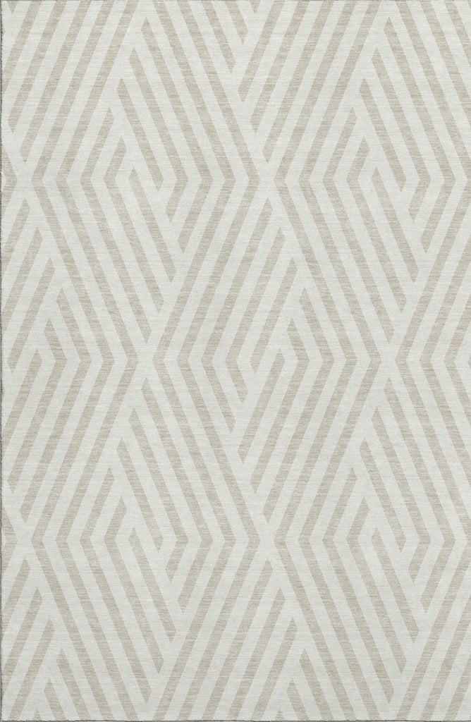 Piper Looms Mayfield Geometric AMF550 Ivory Machine Washable Area Rug main image