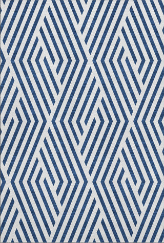 Piper Looms Mayfield Geometric AMF550 Navy Machine Washable Area Rug main image