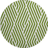 Piper Looms Mayfield Geometric AMF550 Olive Machine Washable Area Rug Round Main Image