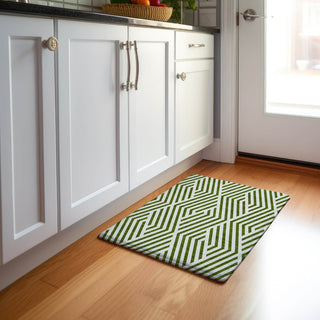 Piper Looms Mayfield Geometric AMF550 Olive Machine Washable Area Rug Scatter Lifestyle Image Feature