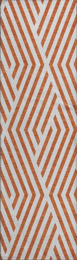 Piper Looms Mayfield Geometric AMF550 Paprika Machine Washable Area Rug Runner Main Image