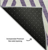 Piper Looms Mayfield Geometric AMF550 Purple Machine Washable Area Rug Backing Image