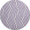 Piper Looms Mayfield Geometric AMF550 Purple Machine Washable Area Rug Round Main Image