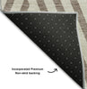 Piper Looms Mayfield Geometric AMF550 Taupe Machine Washable Area Rug Backing Image