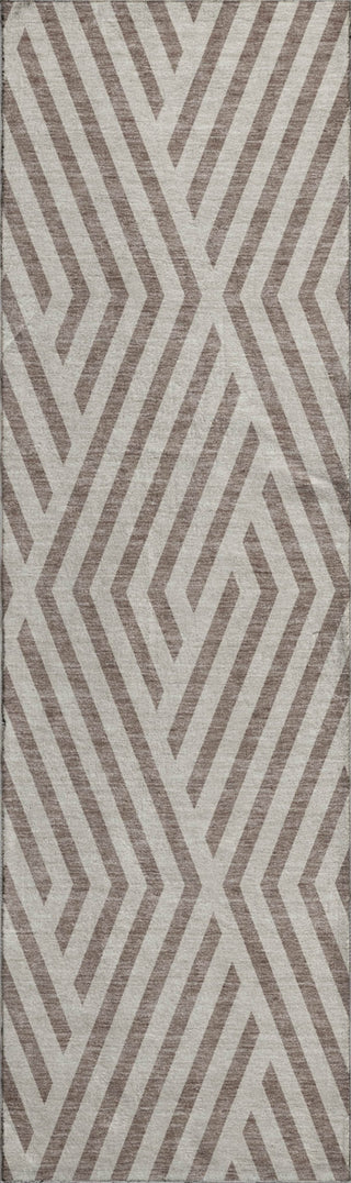 Piper Looms Mayfield Geometric AMF550 Taupe Machine Washable Area Rug Runner Main Image