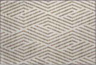 Piper Looms Mayfield Geometric AMF550 Taupe Machine Washable Area Rug Scatter Main Image