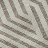Piper Looms Mayfield Geometric AMF550 Taupe Machine Washable Area Rug Swatch Image