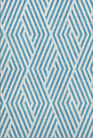 Piper Looms Mayfield Geometric AMF550 Teal Machine Washable Area Rug main image