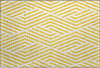 Piper Looms Mayfield Geometric AMF550 Yellow Machine Washable Area Rug Scatter Main Image