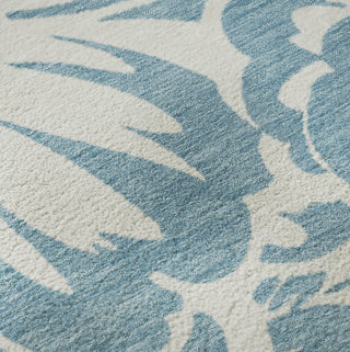 Piper Looms Mayfield Floral AMF551 Denim Machine Washable Area Rug Swatch Image