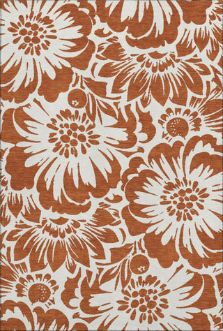 Piper Looms Mayfield Floral AMF551 Paprika Machine Washable Area Rug main image