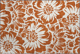 Piper Looms Mayfield Floral AMF551 Paprika Machine Washable Area Rug Scatter Main Image