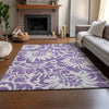 Piper Looms Mayfield Floral AMF551 Purple Machine Washable Area Rug Lifestyle Image Feature