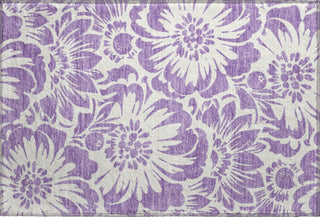 Piper Looms Mayfield Floral AMF551 Purple Machine Washable Area Rug Scatter Main Image