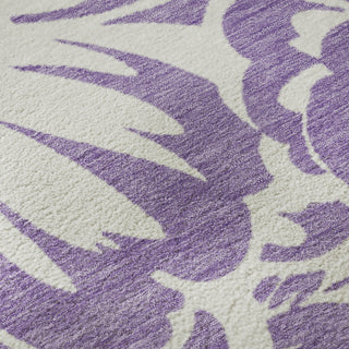 Piper Looms Mayfield Floral AMF551 Purple Machine Washable Area Rug Swatch Image
