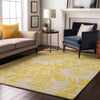 Piper Looms Mayfield Floral AMF551 Yellow Machine Washable Area Rug Lifestyle Image Feature