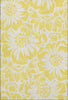 Piper Looms Mayfield Floral AMF551 Yellow Machine Washable Area Rug main image