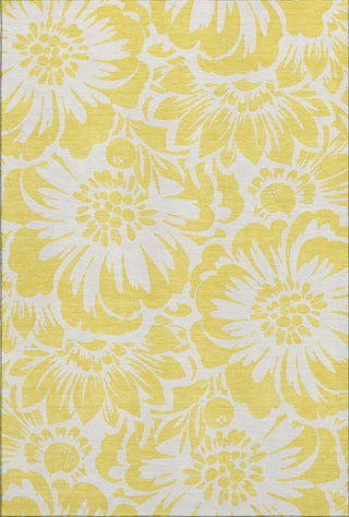 Piper Looms Mayfield Floral AMF551 Yellow Machine Washable Area Rug main image