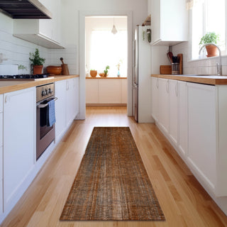 Piper Looms Mayfield Striped AMF552 Paprika Machine Washable Area Rug Runner Lifestyle Image Feature