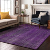 Piper Looms Mayfield Striped AMF552 Purple Machine Washable Area Rug Lifestyle Image Feature