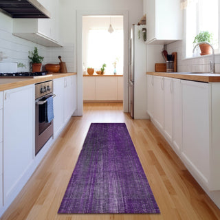 Piper Looms Mayfield Striped AMF552 Purple Machine Washable Area Rug Runner Lifestyle Image Feature