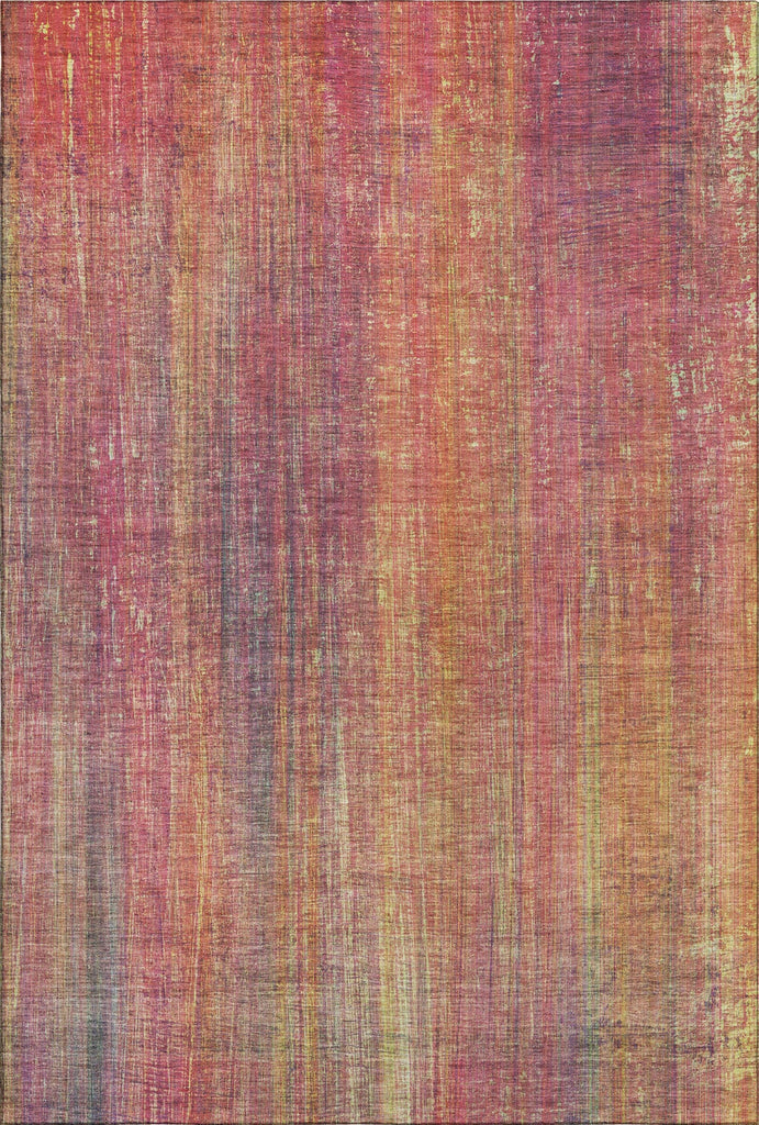 Piper Looms Mayfield Striped AMF552 Red Machine Washable Area Rug main image