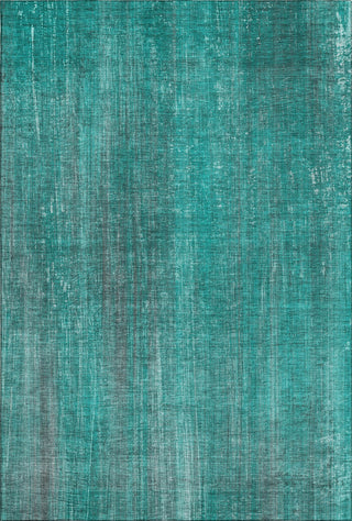 Piper Looms Mayfield Striped AMF552 Teal Machine Washable Area Rug main image