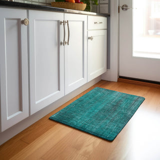 Piper Looms Mayfield Striped AMF552 Teal Machine Washable Area Rug Scatter Lifestyle Image Feature