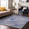Piper Looms Mayfield Organic AMF553 Blue Machine Washable Area Rug Lifestyle Image Feature