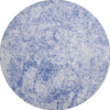 Piper Looms Mayfield Organic AMF553 Blue Machine Washable Area Rug Round Main Image