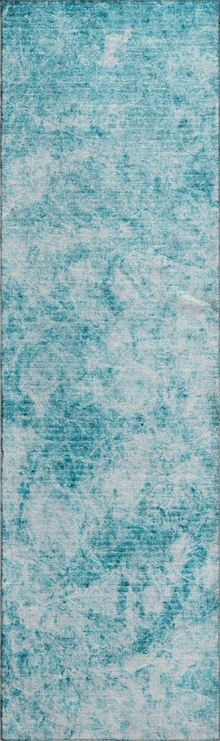 Piper Looms Mayfield Organic AMF553 Teal Machine Washable Area Rug Runner Main Image