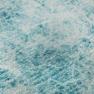 Piper Looms Mayfield Organic AMF553 Teal Machine Washable Area Rug Swatch Image