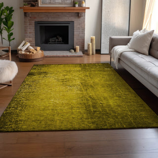 Piper Looms Mayfield Organic AMF554 Gold Machine Washable Area Rug Lifestyle Image Feature