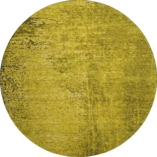 Piper Looms Mayfield Organic AMF554 Gold Machine Washable Area Rug Round Main Image