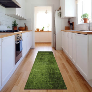 Piper Looms Mayfield Organic AMF554 Green Machine Washable Area Rug Runner Lifestyle Image Feature