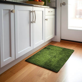 Piper Looms Mayfield Organic AMF554 Green Machine Washable Area Rug Scatter Lifestyle Image Feature