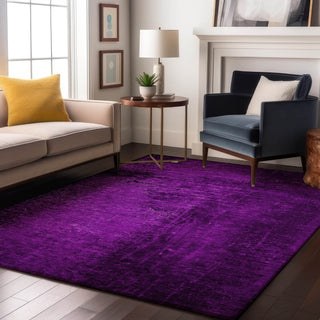 Piper Looms Mayfield Organic AMF554 Purple Machine Washable Area Rug Lifestyle Image Feature
