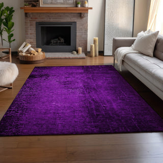 Piper Looms Mayfield Organic AMF554 Purple Machine Washable Area Rug Lifestyle Image Feature