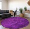 Piper Looms Mayfield Organic AMF554 Purple Machine Washable Area Rug Round Lifestyle Image Feature
