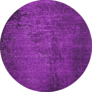 Piper Looms Mayfield Organic AMF554 Purple Machine Washable Area Rug Round Main Image