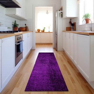 Piper Looms Mayfield Organic AMF554 Purple Machine Washable Area Rug Runner Lifestyle Image Feature