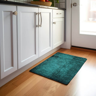 Piper Looms Mayfield Organic AMF554 Teal Machine Washable Area Rug Scatter Lifestyle Image Feature