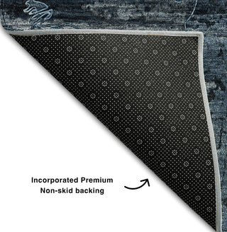 Piper Looms Mayfield Organic AMF555 Denim Machine Washable Area Rug Backing Image